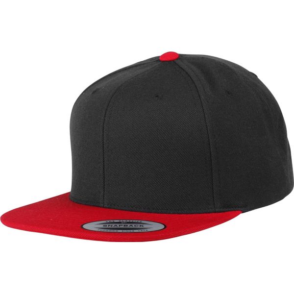 Yupoong Flexfit Unisex Baseball Cap Classic RW3300 (Taglia Unica) (Nero/Rosso)-image