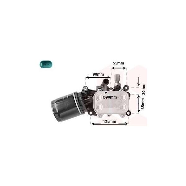 Van Wezel 58013722 - Radiatore Olio Oe 04B115389B Per A1 (8X), Ibiza (6J, 6P), Fabia Iii (Nj), Polo (6C, 6R)-image