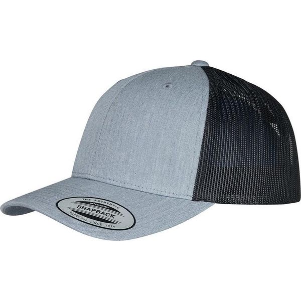 Flexfit - Cappello Trucker "Retro"" Per Uomo/Donna Unisex RW8984 (Taglia Unica) (Screziato/Nero)"-image
