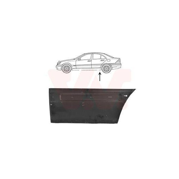 Van Wezel 3032177 Lamiera Di Riparazione Per Portiera Auto, Parte Esterna Inferiore Posteriore Sinistra, Adatta Per MERCEDES-BENZ Classe C Berlina (W203) Classe C Station Wagon-image