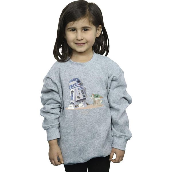 Star Wars - Felpa "The Mandalorian"" Per Bambina BI38401 (104) (Nero)"-image