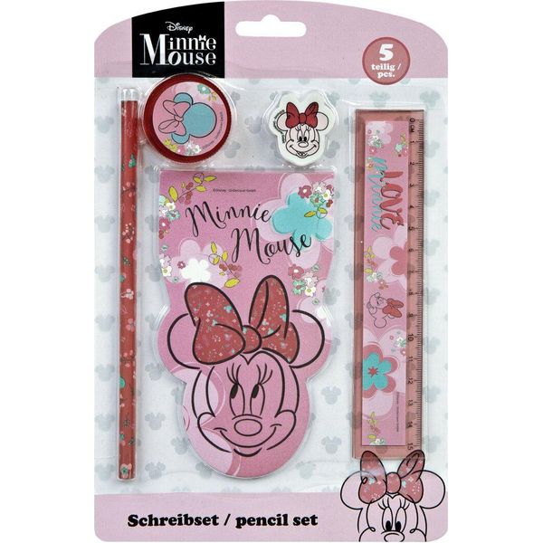 Set Di Scrittura Disney Minnie Mouse - Divertimento Creativo Per Bambini In 5 Pezzi-image