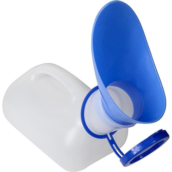 Bottiglia Orinale Universale Urina Portatile Pe 1000Ml Cura Anziani Per Uomini Donne-image