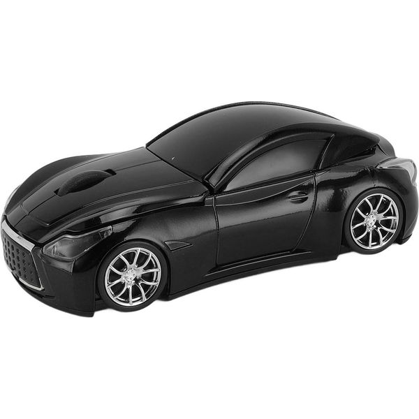 Mouse Senza Fili A Forma Di Auto Sportiva 1600 Dpi Mouse Con Sensore Ottico 2,4 Ghz Mouse Con Ricevitore Usb Per Pc Per Ios Nero-image