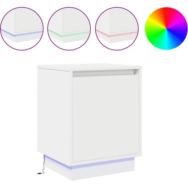 Syfax™ Armadio Da Notte Bianco 39 X 34,5 X 50 Cm Legno Multistrato-image