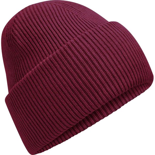 Beechfield - Cappello "Classic Deep"" Per Uomo/Donna Unisex, Con Polsino BC7029 (Taglia Unica) (Rosso Borgogna)"-image