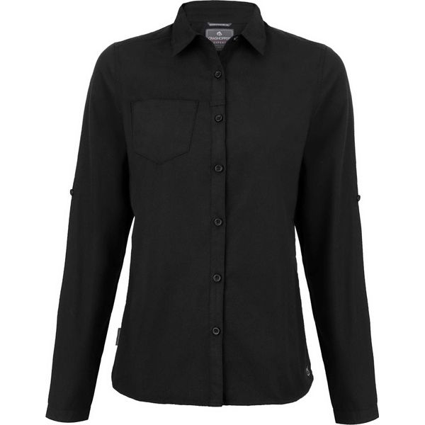 Craghoppers - Camicia "Kiwi"" Da Donna, Manica Lunga BC7147 (38 It) (Nero)"-image