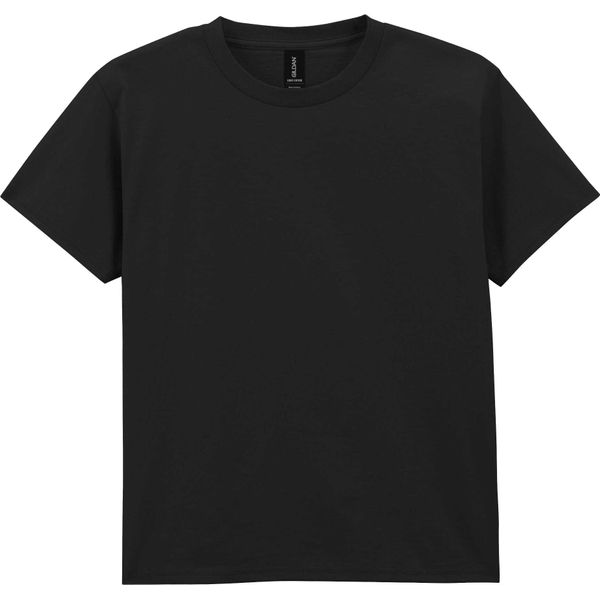 Gildan - Maglietta Per Bambini, Leggera, In Cotone BC7145 (128) (Nero)-image