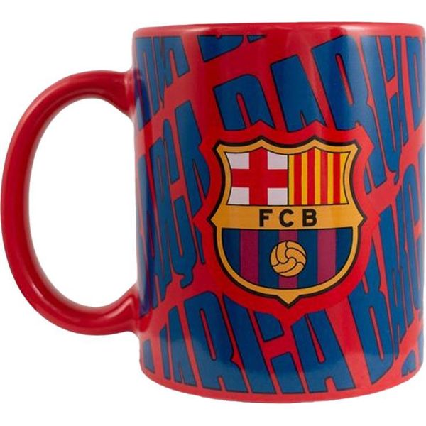 Barcelona Fc - Tazza Da Caffè "Barca"", 325Ml BS6468 (Taglia Unica) (Rosso/Blu)"-image