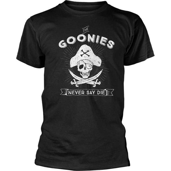 The Goonies - Maglietta "Never Say Die"" Per Uomo/Donna Unisex PH4865 (Xxl) (Nero)"-image