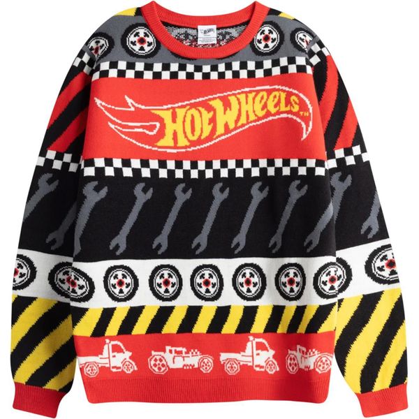 Hot Wheels - Maglione Per Bambini, Design Natalizio NS9500 (146-152) (Colorato)-image