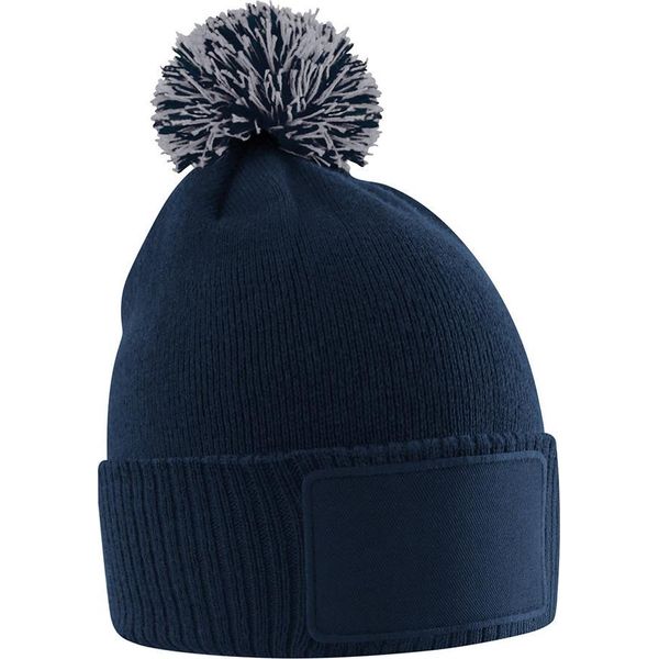 Beechfield - Berretto Per Bambini, Materiale 'Snowstar' RW11104 (Taglia Unica) (Blu Scuro/Grigio Chiaro)-image