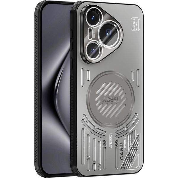 Custodia Magnetica Per Huawei Pura 70 Custodia Protettiva Antiurto In Alluminio Con Dissipazione Del Calore E Pellicola Per Lenti Grigio-image