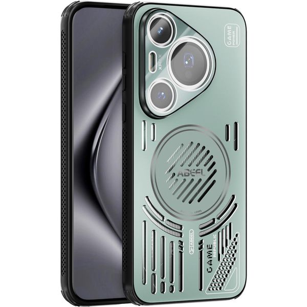 Custodia Magnetica Per Huawei Pura 70 Pro/Pura 70 Pro+ Custodia Protettiva Antiurto In Alluminio Con Dissipazione Del Calore E Pellicola Per Lenti Verde-image