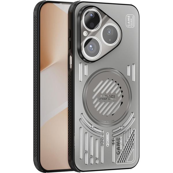 Custodia Magnetica Per Huawei Pura 80 Custodia Protettiva Antiurto In Alluminio Con Dissipazione Del Calore E Pellicola Per Lenti Grigio-image