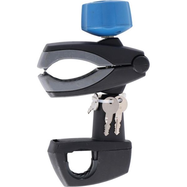Supporto Xlc Per Telaio Bici Corto Per Portapacchi Posteriore Xlc Azura Xtra Led, Nero/Blu/Grigio-image