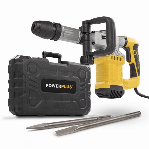 Powerplus 1300W Martello Da Demolizione 2 Pezzi Argento Taglia Unica / Spina Ue Argento Taglia Unica-image