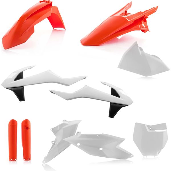 Kit Carene 10 Pezzi Acerbis Modello 2017 Arancio/Bianco Per Ktm-image