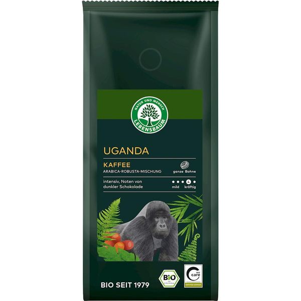 Kawa Ziarnista Arabica/Robusta UGANDA250 G - Lebensbaum-image