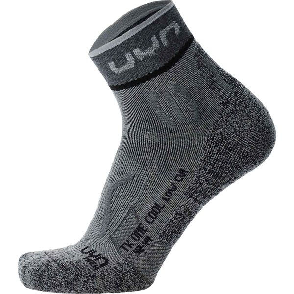 Uyn Calze Da Trekking Da Donna - Calze Basse Da Trekking One Cool, Wandersocken, Logo Grau 37-38-image