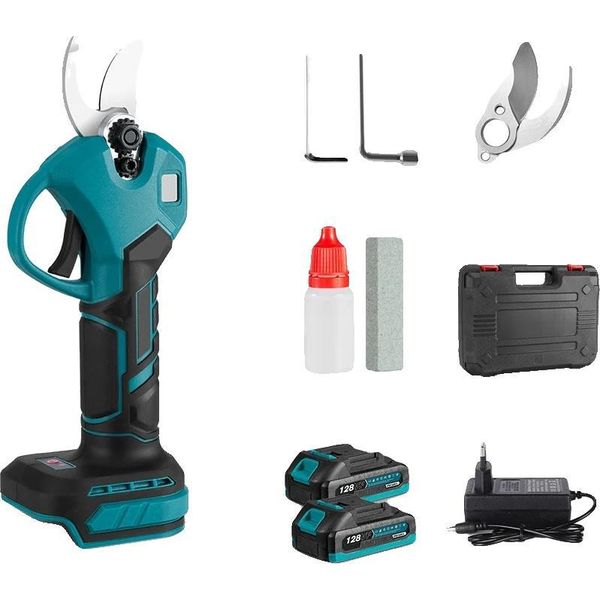 Tagliasiepi Elettrico, Motore Brushless, Lame In Acciaio Altamente Legato, 2 Batterie, Eu-image
