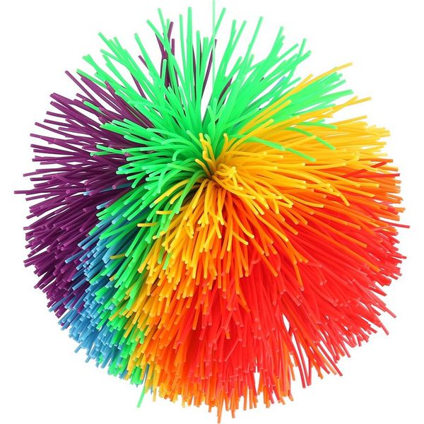 Palla Sensoriale In Silicone, Colorata, Effetto Arcobaleno, Giocattolo Antistress, Per Bambini E Adulti-image
