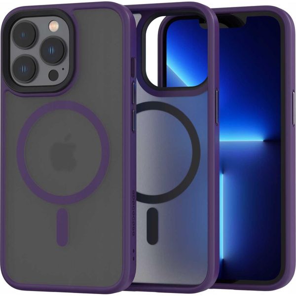 Custodia Magnetica Per Magsafe Spacecase Hybrid Mag Per Iphone 13 Pro Viola-image