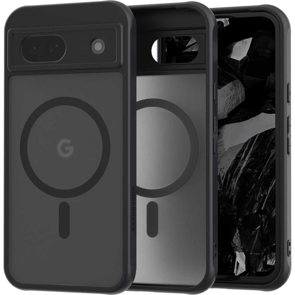Custodia Magnetica Per Magsafe Spacecase Hybrid Mag Per Google Pixel 8A Nero-image