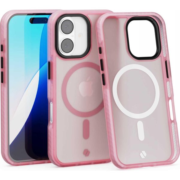 Custodia Magnetica Per Magsafe Spacecase Hybrid Fusion Mag Per Iphone 16 Rosa-image