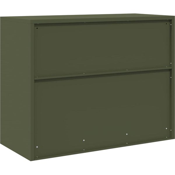 Syfax™ Armadio Verde Oliva 90 X 40 X 70 Cm Acciaio-image