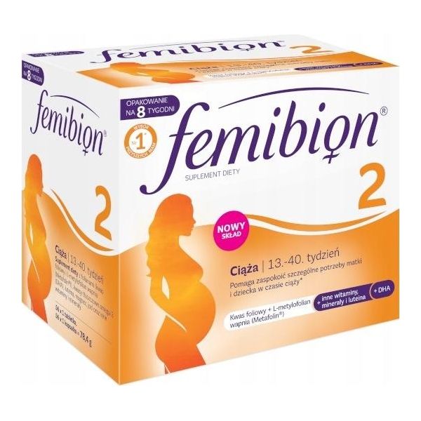 Femibion 2 Pregnancy Duopak 56 Compresse + 56 Capsule | Vitamine, Minerali Per Donne In Gravidanza-image