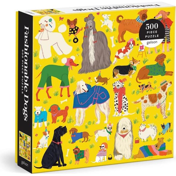 Galison Puzzle Cani Eleganti 500 Pezzi-image