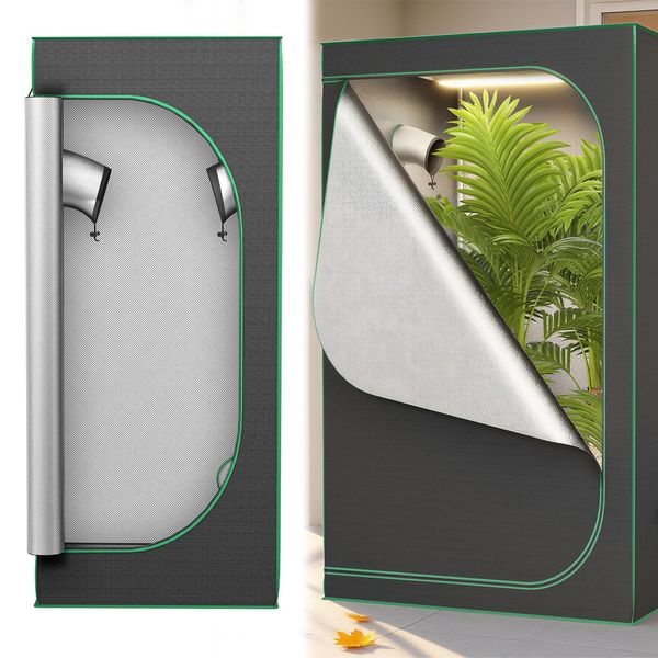 Yuenfong Tenda Di Crescita Per Piante Tenda Di Crescita Serra Per La Coltivazione In Casa Tenda Di Crescita Per Il Giardino Coltivazione Di Ortaggi E Erbe Cabinet Di Crescita (60X60X140Cm)-image