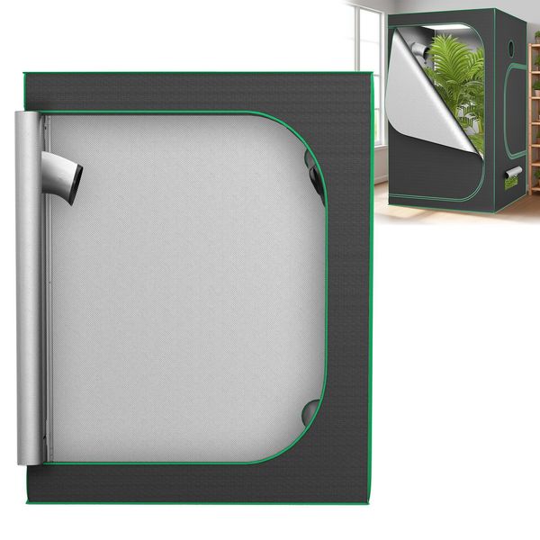 Yuenfong Tenda Di Crescita Per Piante Tenda Di Crescita Serra Per La Coltivazione In Casa Tenda Di Crescita Per Il Giardino Coltivazione Di Ortaggi E Erbe Cabinet Di Crescita (120X60X150Cm)-image