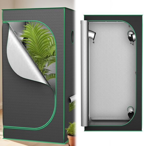 Yuenfong Tenda Di Crescita Per Piante Tenda Di Crescita Serra Per La Coltivazione In Casa Tenda Di Crescita Per Il Giardino Coltivazione Di Verdure E Erbe Cabinet Di Crescita (100X100X200Cm)-image