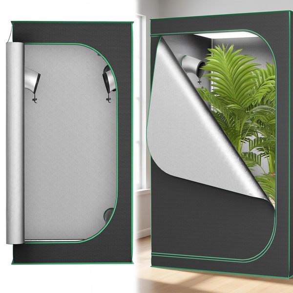 Yuenfong Tenda Di Crescita Per Piante Tenda Di Crescita Serra Per La Coltivazione In Casa Tenda Di Crescita Per Il Giardino Coltivazione Di Ortaggi E Piante Aromatiche (80X80X160Cm)-image