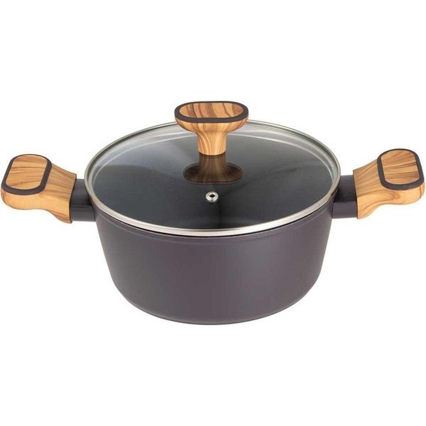Bergner Multiclad 20Cm Pentola Con Coperchio Bg-56036 Carboncino-image