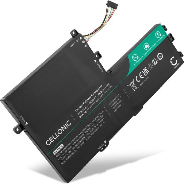 Cellonic Batteria Compatibile Con Lenovo Ideapad C340-15IIL, Ideapad C340-15IML, Ideapad C340-15IWL 4500Mah 11.4V Ricambio Per Portatili, Notebook, Laptop-image
