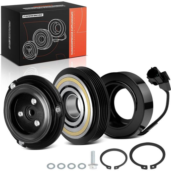 Frankberg 1X Compressore Aria Condizionata A Frizione Magnetica Per Hyundai I10 Ba 1.2L 2013-2019-image