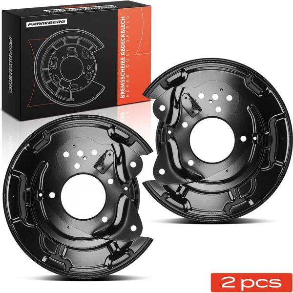 Frankberg 2X Piastra Di Ancoraggio Disco Freno Asse Posteriore Sinistra Destra Per Toyota Land Cruiser 200 J2-image
