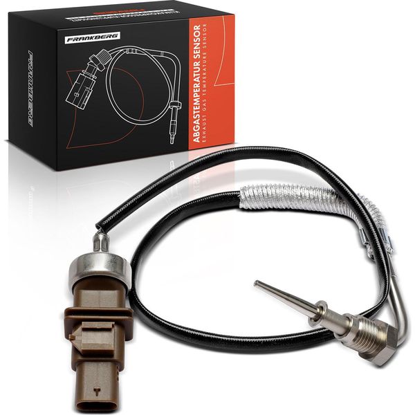 Frankberg 1X Sensore Temperatura Gas Di Scarico Per Vw Passat Variant 3G2 CB2 3G5 CB5 Audi A3 Seat Leon St-image