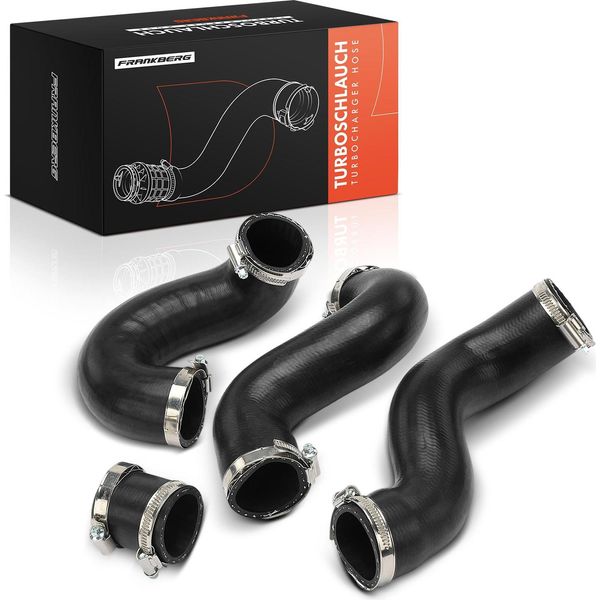Frankberg 4X Tubo Aria Di Sovralimentazione Tubo Turbo Per Vw Transporter Iv Bus 70B 70C 70J 70K 7DB-image