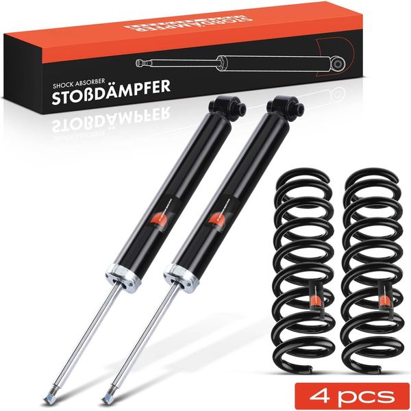 Frankberg 2X Molla Sospensione+2X Ammortizzatore Pressione Gas Posteriore Sinistra Destra Per Bmw Serie 3 Touring F31 F34-image