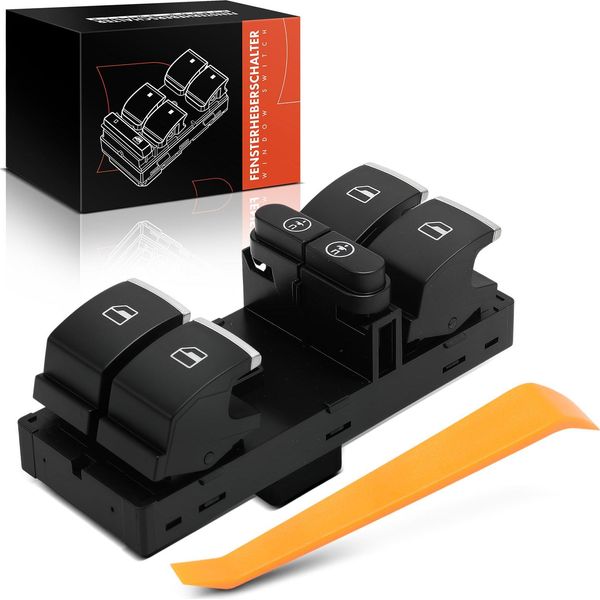 Frankberg 1X Interruttore Alzacristalli Elettrici Lato Guida Per Vw Sharan Touareg Touran Seat Alhambra-image