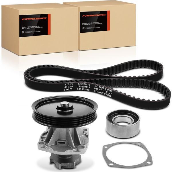 Frankberg 1X Set Cinghia Di Distribuzione+1X Pompa Acqua Per Fiat Fiorino 146 Tempra 159 Tipo Lancia Dedra-image