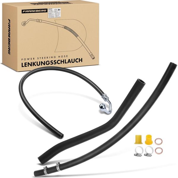 Frankberg 3X Tubo Del Vaso Di Espansione + Tubo Idraulico Per Vw Passat 3B Audi A4 8D2 B5-image