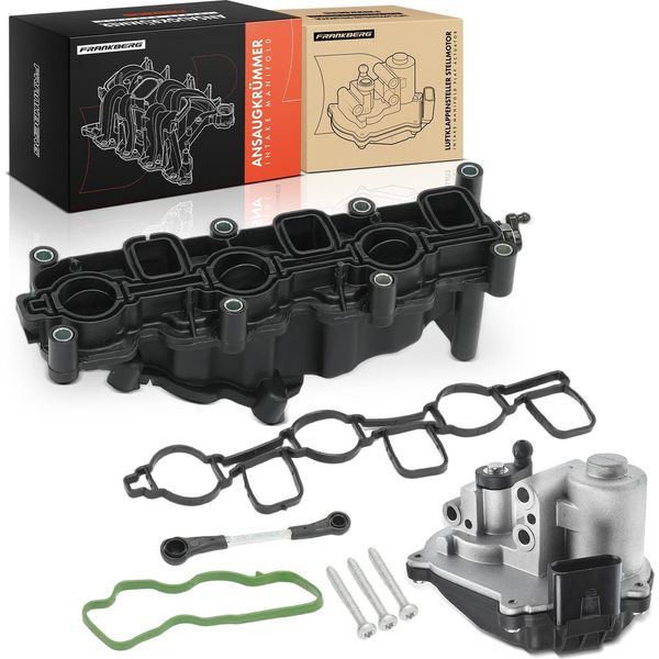 Frankberg 1X Collettore Di Aspirazione Modulo Collettore Di Aspirazione + 1 X Attuatore A Destra Per Vw Touareg Audi A4 A5 A6 Q5 Q7 2.7L 3.0L-image