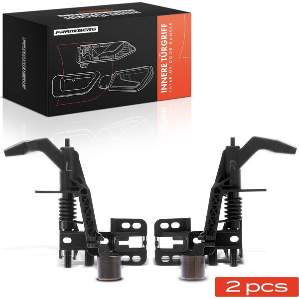 Frankberg 2X Maniglia Porta Interna Anteriore Sinistra Destra Per Porsche 911 997 Boxster 987 Cayman 2004-2013-image