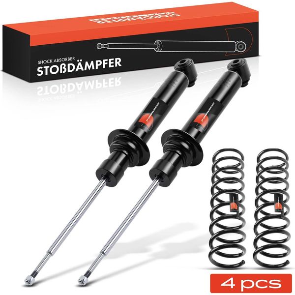 Frankberg 2X Molla Sospensione+2X Ammortizzatore Pressione Gas Posteriore Per Bmw Serie 5 E39 1995-2003-image