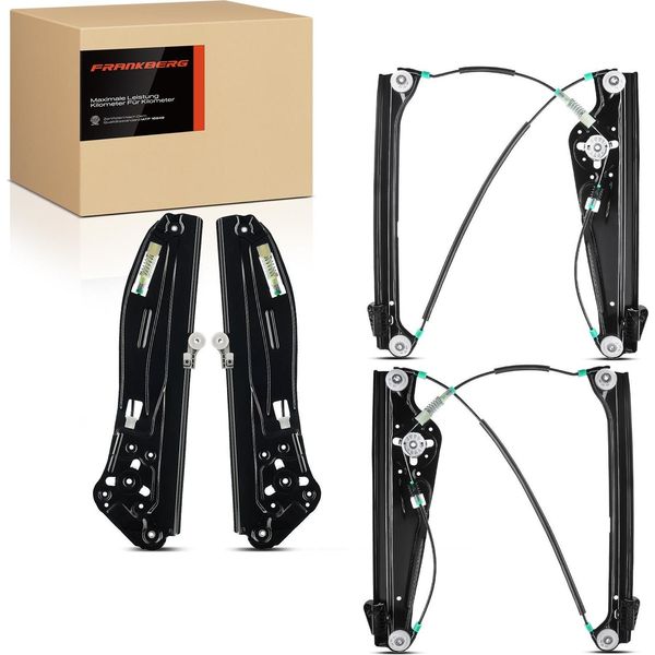 Frankberg 4X Regolatore Del Finestrino Anteriore Posteriore Per Bmw Serie 7 E65 E66 E67 2001-2009-image